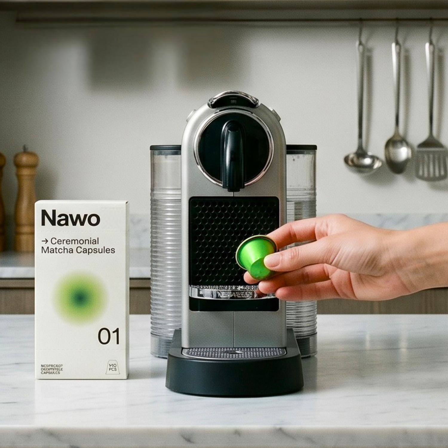 Nawo matcha capsules for hotels